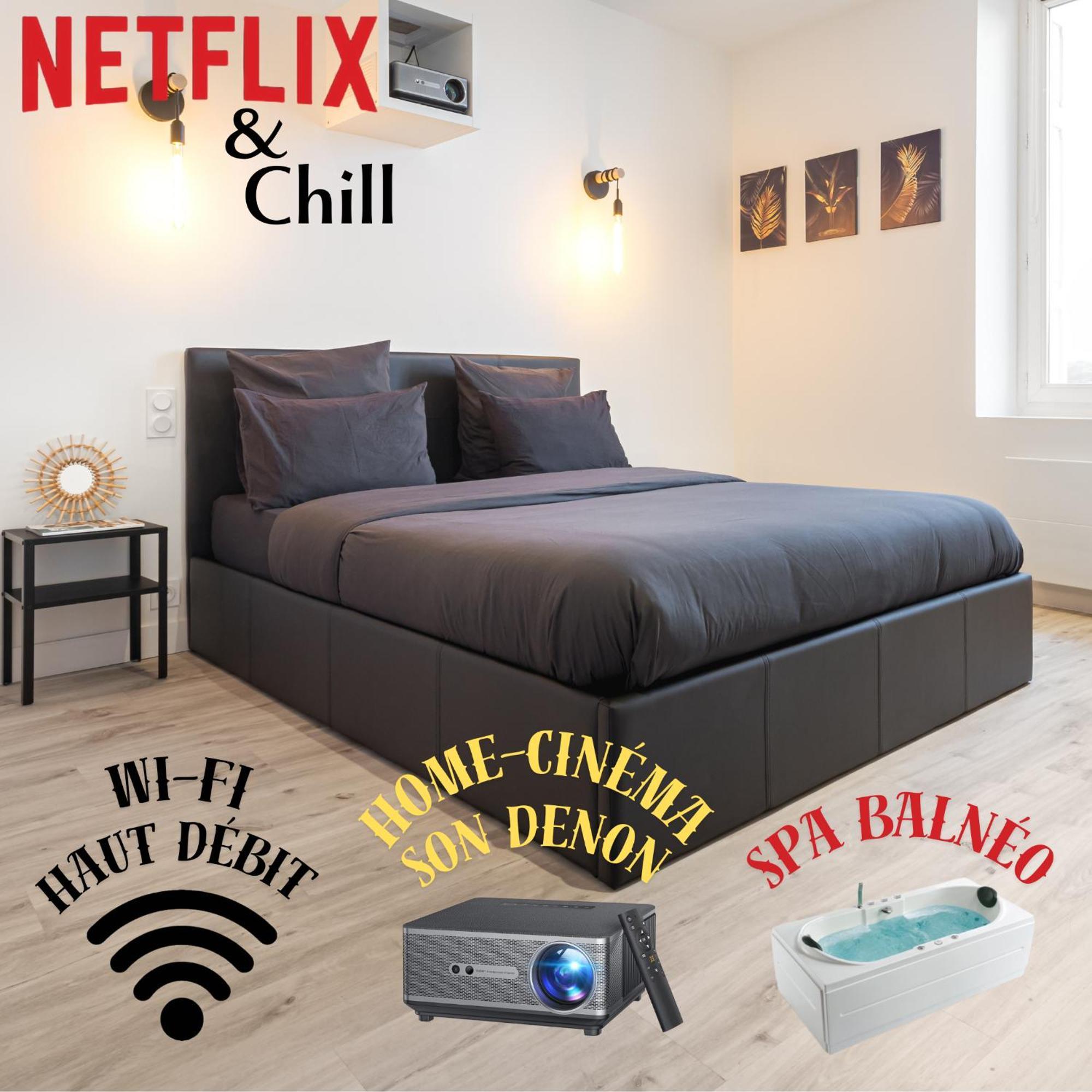 Cinema & Jacuzzi Aux Etoiles - Casabianca Suite Сент-Этьен Экстерьер фото